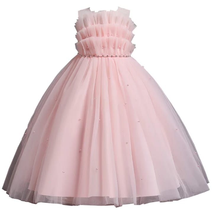Vestido Princesa em Tule com Pérolas