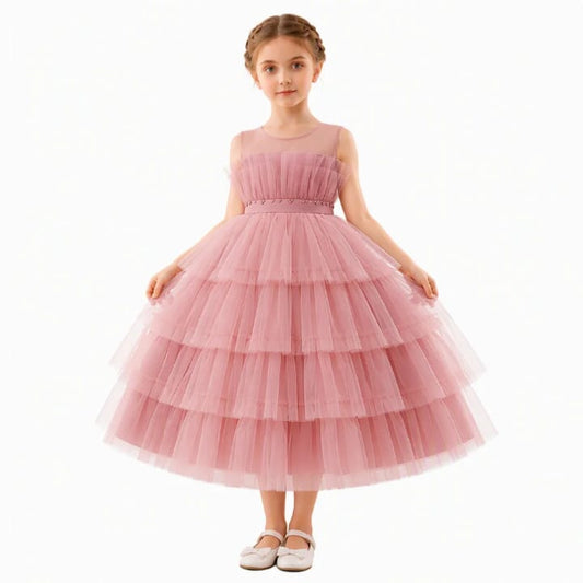 Vestido rosa clássico