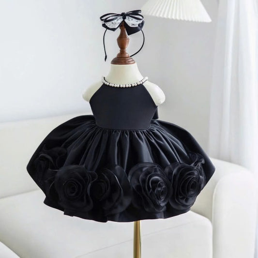 Vestido Princesa Flores 3D