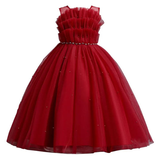 Vestido Princesa em Tule com Pérolas
