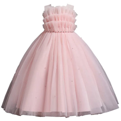 Vestido Princesa em Tule com Pérolas