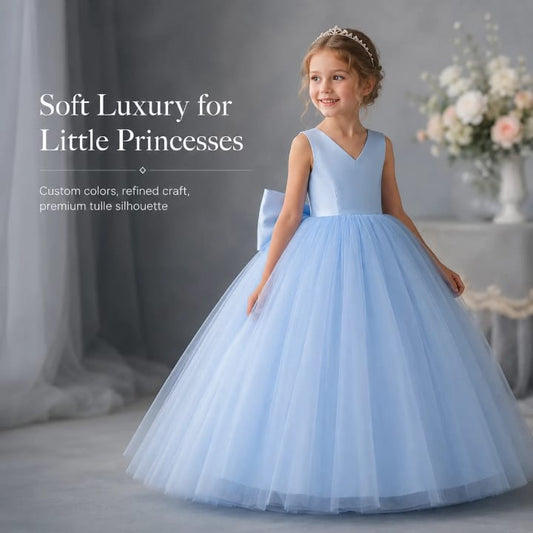 Vestido longo infantil